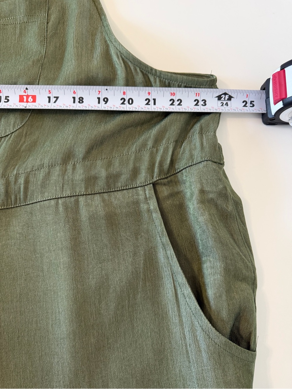 Lularoe Juliet XL Olive Green Cropped Jumpsuit Overalls Boho Casual NWOT - Picture 8 of 14